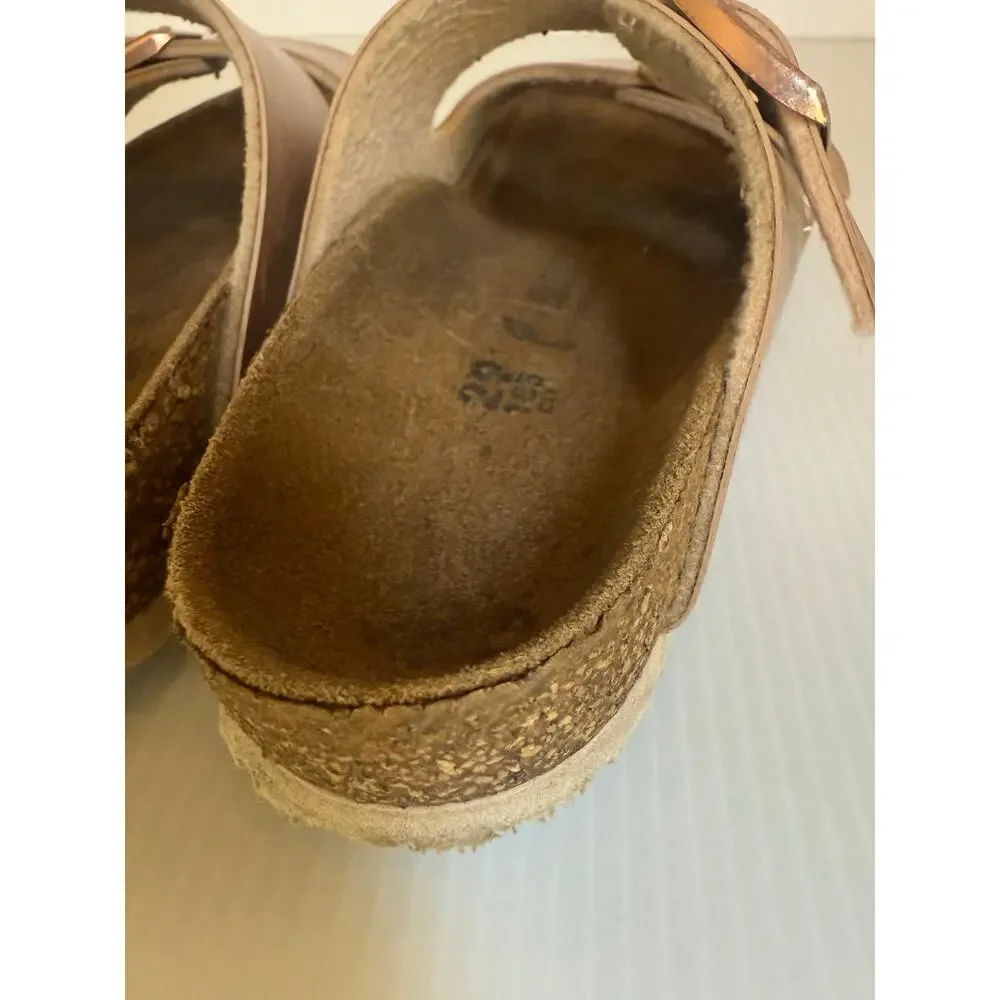 Birkenstock  Kids Sandals Rose Gold Arizona Copper Metallic EU 29 US Kids 11 - Picture 10 of 13